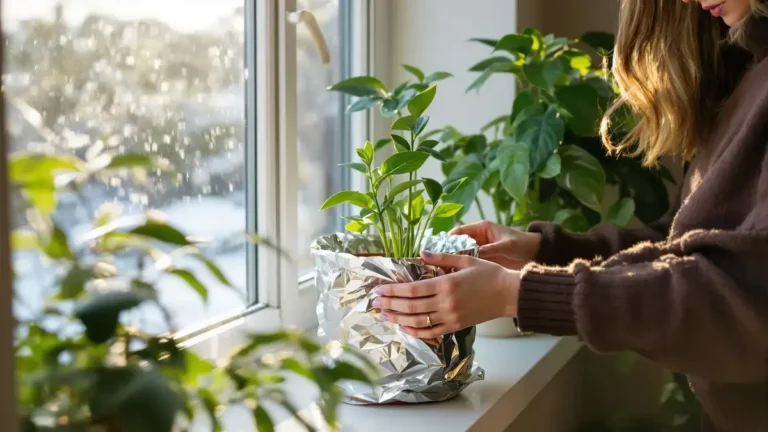 Hliníková folie na květináče: tento jednoduchý trik chrání vaše rostliny v zimě